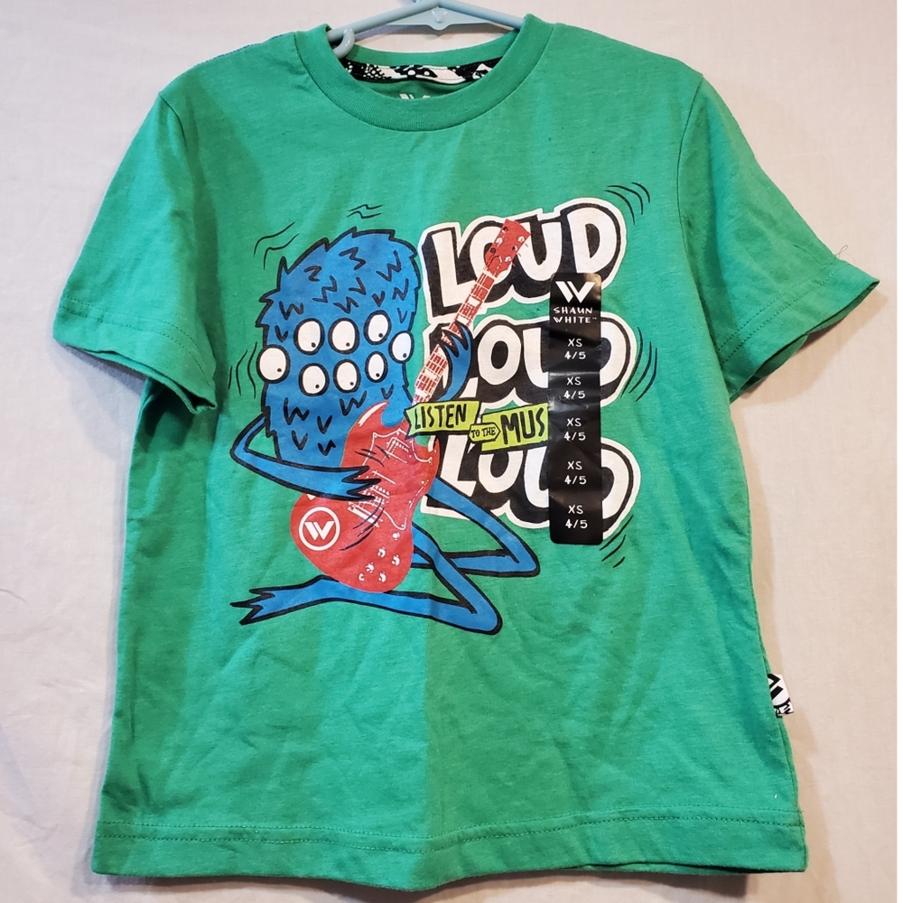 Shaun White Green music tee size 4-5